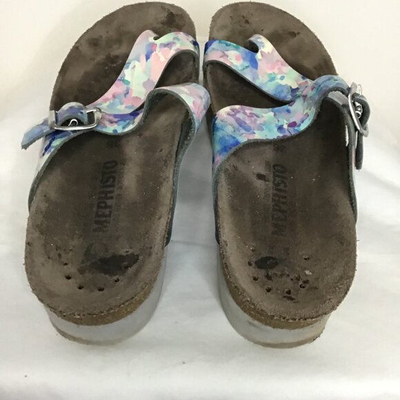 Mephisto Helen Sandals Blue Multicolour Size 36 (US 5) - Picture 7 of 13